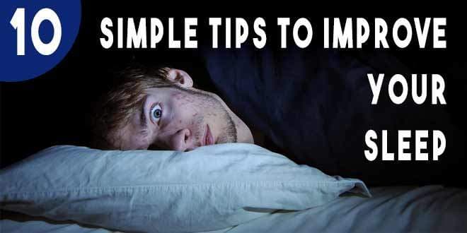 Featured visual summarizing evidence-based guidance related to 10 Simple Tips to Improve Your Sleep.
